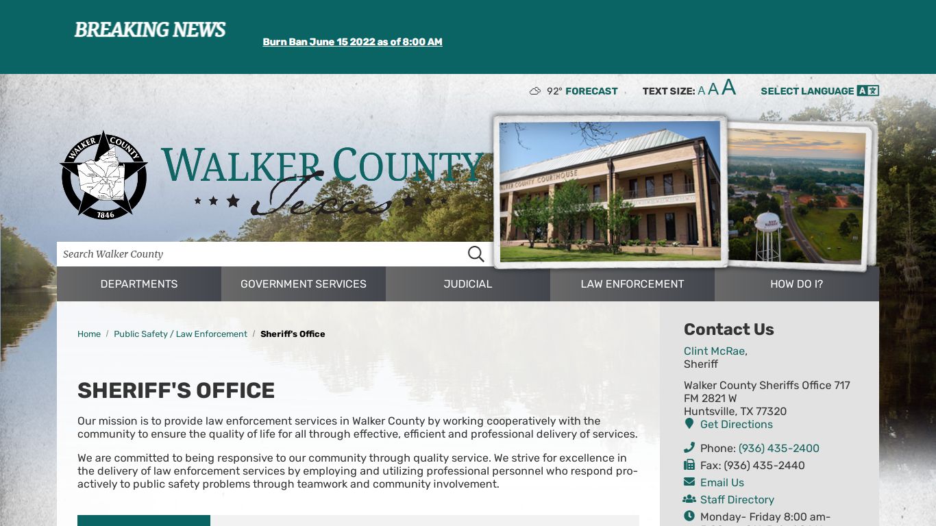 Sheriff's Office / Walker County, TX
