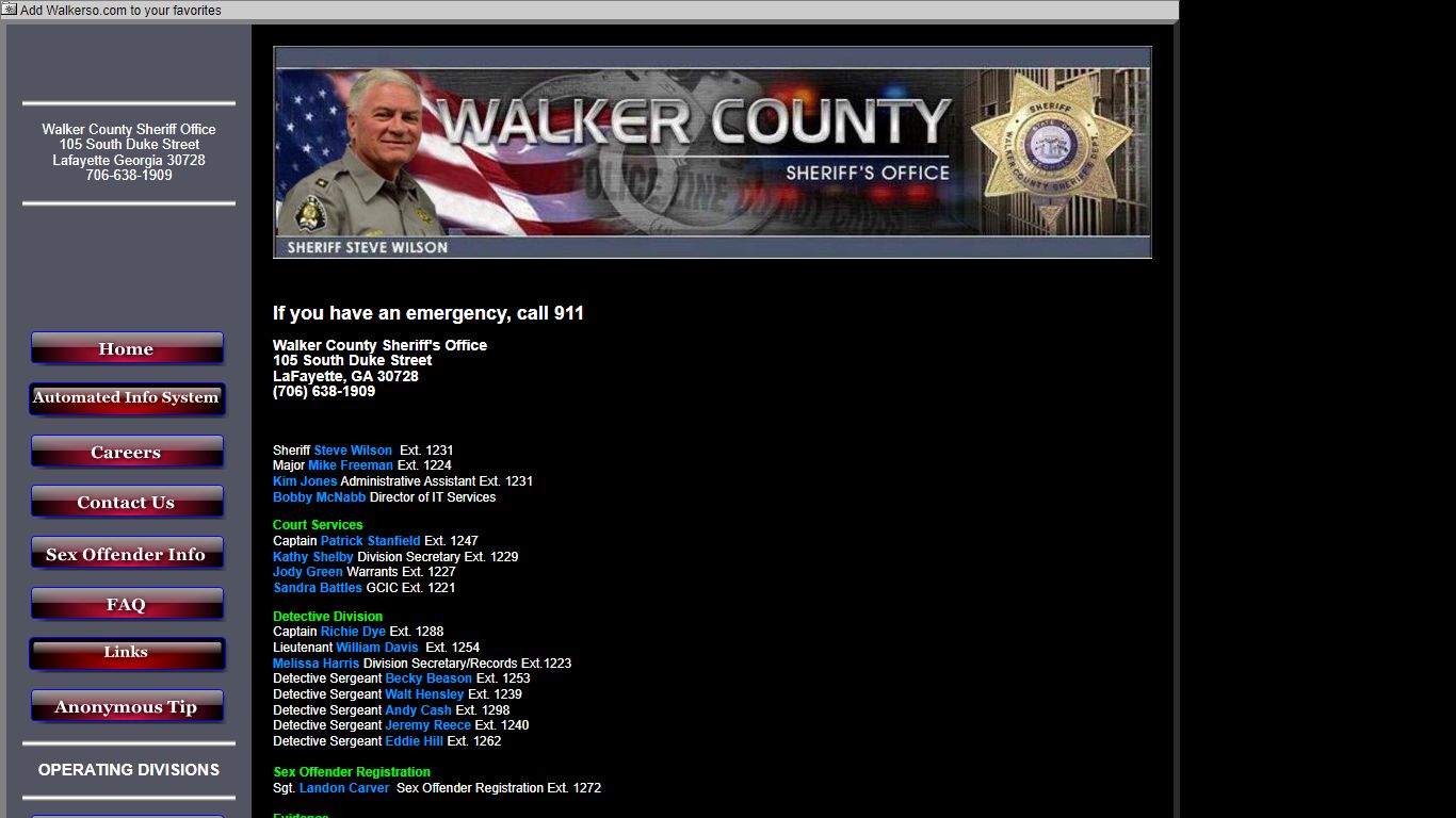 Walker County Sheriff